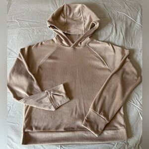 Target Women's Tan Ribbed Hoodie